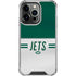 NFL New York Jets White Striped iPhone 15 Pro Clear Case